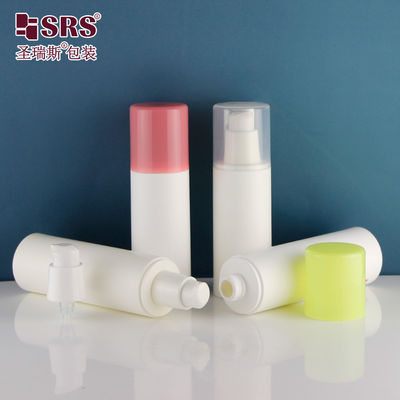 kupować Wstrzykiwacz biały PCR ekologiczny pompka z kremem do twarzy butelki z tworzyw sztucznych butelka bez powietrza 50 ml online manufacture