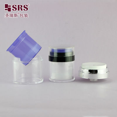 kupować 15 ml 30 ml 50 ml plastikowy pojemnik do wymiany na zamówienie Kolorowy krem do rąk Serum Gel Akrylowy słoik bez powietrza online manufacture
