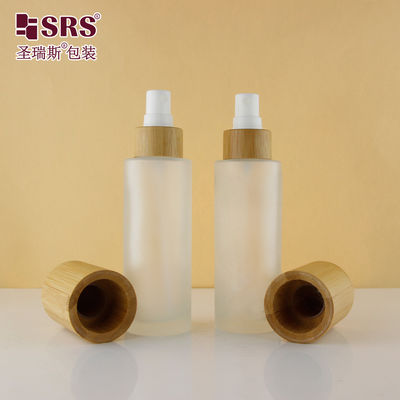 kupować Luxury Empty Frosted Sprayer Fine Mist Bamboo Shoulder 100 ml Fragrance Flask Glass online manufacture