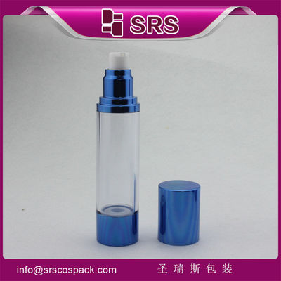 kupować A022 15 ml, 30 ml, 50 ml niebieska aluminiowa butelka bez powietrza do serum kosmetycznego online manufacture