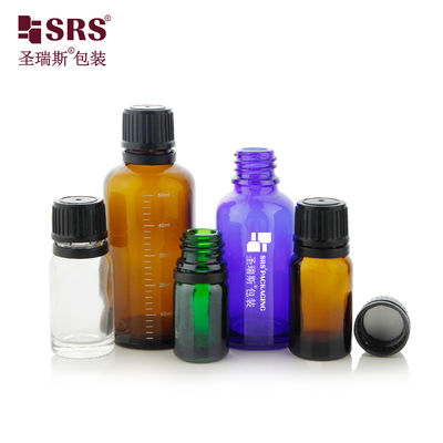 kupować 5 ml 10 ml 15 ml 20 ml 30 ml 50 ml 100 ml pustych butelek szklanych Boston z dziecięco zabezpieczoną czapką online manufacture