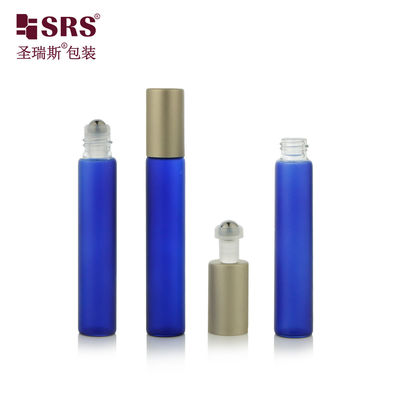 kupować 8 ml przezroczysty okrągły szklany aplikator Cylinder Roller Ball Rollon Perfume Bottle online manufacture