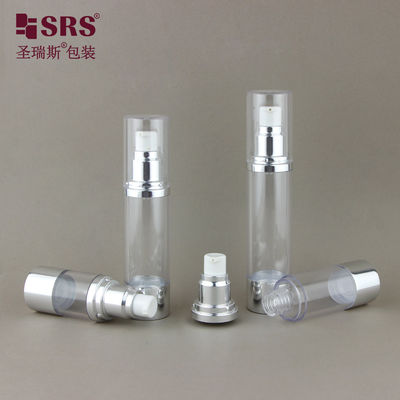 kupować 15 ml 30 ml 40 ml 50 ml Okrągły Przejrzysty AS Kosmetyczny Serum Butelka bez powietrza online manufacture