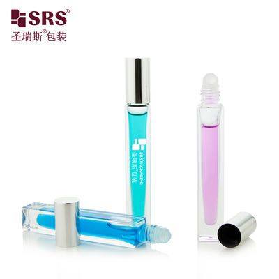 kupować Kwadratowy, niestandardowy, przejrzysty butelka, aplikator oleju perfumowego, rolka szklana 10 ml online manufacture