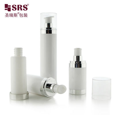 kupować 15 ml 30 ml 50 ml Puste opakowanie kosmetyczne Pompa kremu do twarzy Wymienna biała butelka bez powietrza online manufacture