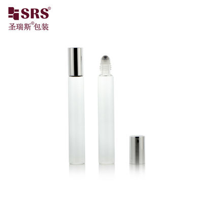 kupować 17 mm średnicy 15 ml szklanej butelki z rolkami do serum, oleju eterycznego, luksusowej butelki z piórami online manufacture