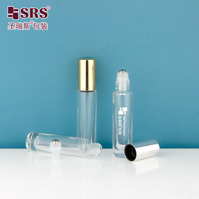 kupować GB1-5ML Przejrzystość mini rozmiar podróży Gęste dno Luksusowe oleje eteryczne Szklane rolki na pojemniku butelki online manufacture