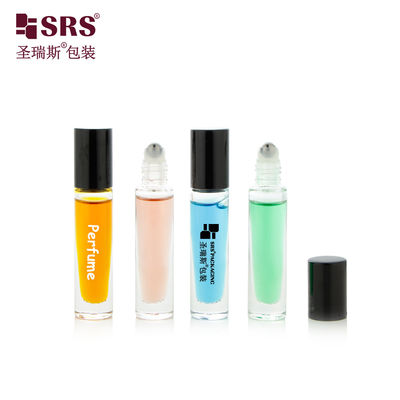 kupować GB1-5ML Wielkość podróżna Cute Pocket Round Short Glass Roll On Bottle For Nail Oil Kosmetyczne opakowania online manufacture