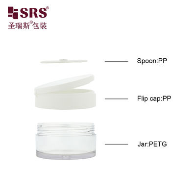 kupować PETG003 Pusty biały wstrzyknięcie kolorystyczny 100g 120g 150g 200g 250g Flip Cap Plastic Jar z darmowymi próbkami w kolorach na stokach online manufacture
