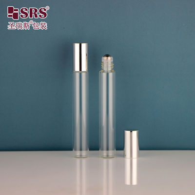 kupować 15 mm średnicy rurki rurki szkła 10 ml rolka ze stali nierdzewnej na butelce z błyszczącą metalową aluminiową czapką do olejów eterycznych online manufacture