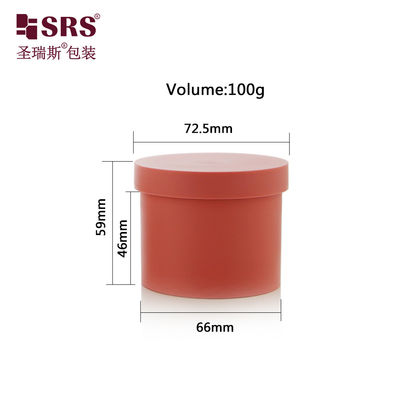 kupować SRSG2 100g Pusty Matkowany Finished PP PCR Recykling Plastic Cream Jar For Body Scrub Dostosowanie koloru z logo online manufacture