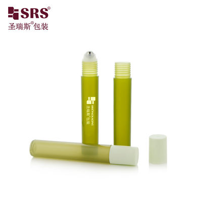 kupować RPP-15ML Wstrzykiwacz Półprzezroczyste Zielone Kolor Mat Finished Plastic Roll-On Bottle Packaging Container online manufacture