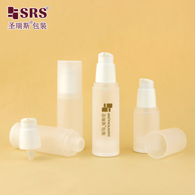 kupować PA0216 20ml 30ml 40ml 50ml PP Glossy Matte In Mold Plastic PP PCR Flaska bez powietrza z pompą na balsam online manufacture