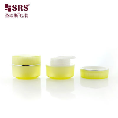 kupować SRSI 15g 30g 50g Matte Finished Plastic Semi-transparent Color PP Gel do twarzy Krem do oczu Pojemnik kosmetyczny online manufacture