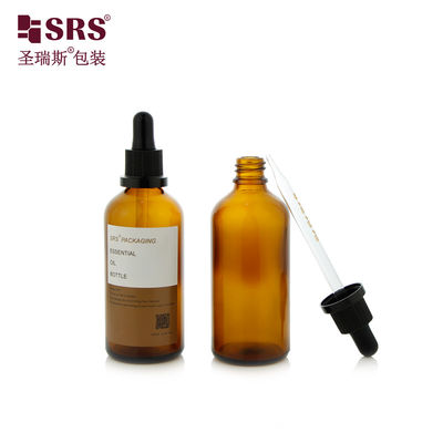 kupować D012 Serum do włosów esencja Szklana butelka kroplówkowa Okrągły kształt 5ml 10ml 15ml 20ml 30ml 50ml 100ml Opakowanie online manufacture