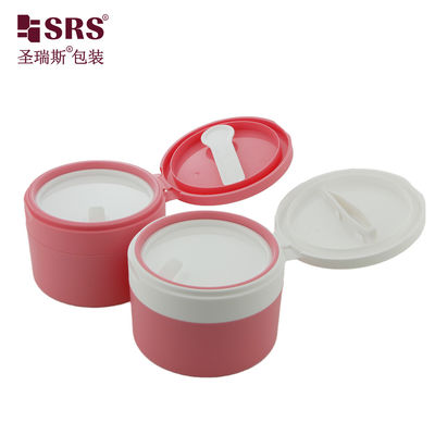 kupować SRS1 120g 150g Podwójna Ściana Luksusowy Hurtowy Plastikowy Słoik Z Łyżeczką Magnesem Pojemnik Opakowaniowy Dostosowywanie online manufacture