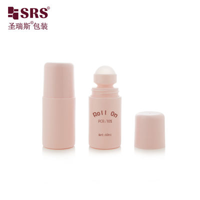 kupować RPPC-60ML Injection Blowing Custom PP PCR Plastic Roller Ball Bottle For Body Gel Applicator online manufacture