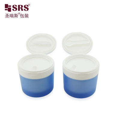 kupować SRS1 120g 150g Luxury Empty Toner Pads Plastic Double Wall PP PCR Jar With Flip Cap Tweezer and Spoon online manufacture