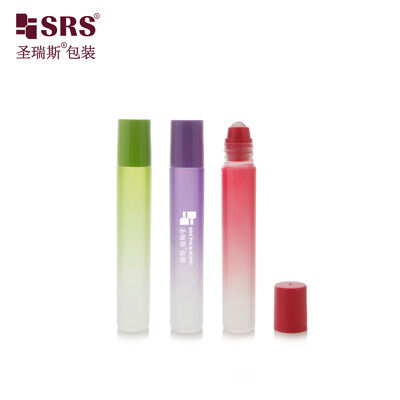 kupować RPP 8ml Malowany Gradient Kolor Czerwony Zielony Fioletowy Kolor Plastik PP Butelka Roll-On Do Aplikatora Żelu Przeciwtrądzikowego online manufacture