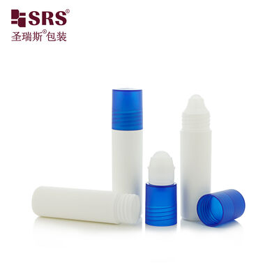 kupować RPPF 18 ml płaskie PP matte roll on deodorant gel butelka PCR opakowanie z materiału recyklingu online manufacture