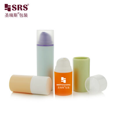 kupować PA0203 15ml 30ml 50ml Kolorowy Wstrzykiwacz Niestandardowy Kolor Błyskotliwy Vakuum Butelka Żelu Twarzowego Sprzedaż hurtowa online manufacture