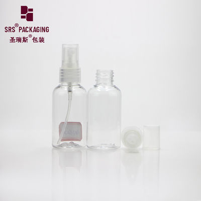 kupować gorąca plastikowa pompa rozpylająca perfumy okrągłe mini przezroczyste butelki 50ml online manufacture