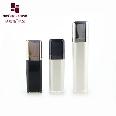 kupować 15 ml 30 ml 50 ml plastikowy pusty balsam do pielęgnacji skóry kwadratowa butelka z pompą bez powietrza online manufacture