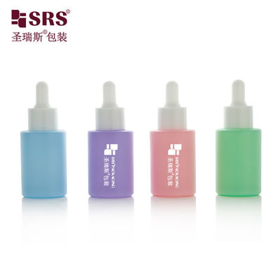 kupować Kolor Farby Mrożona Pustka Serum do pielęgnacji skóry Płaska butelka z kropelkami ze szkła 30 ml online manufacture