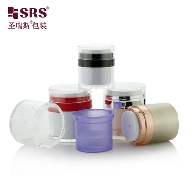 Wymienny próżny żel kosmetyczny Serum Elegantny Jar bez powietrza Akrylowy