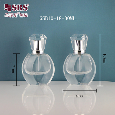 Diamentowa czapka Perfumy Puste luksusowe dostosowanie 1 oz Szklana butelka sprayu