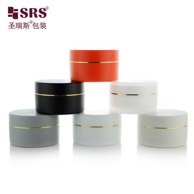 Dwukrotnie ściane słoiki z papieru sztucznego 100 ml 150 ml 200 ml 250 ml Mrożona twarz ręce włosy pielęgnacja skóry balsamy do makijażu krem słoik