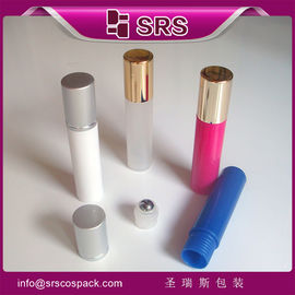 SRS pusty plastikowy butelko z rolkami 10 ml z recyklingu do serum do oczu z aluminiową muszką