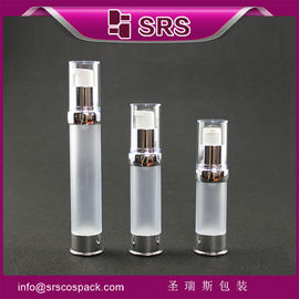 A0214 15 ml, 20 ml, 30 ml, przejrzysta, matowa, bezpowietrzna butelka pompowa