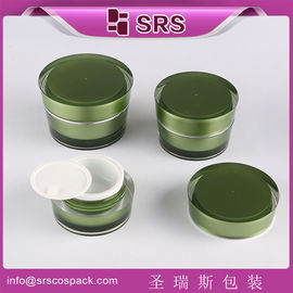 SRS China kosmetyczne opakowania hurtowe luksusowe akrylowe 50 ml słoiki z tworzyw sztucznych do stosowania w kremach do twarzy