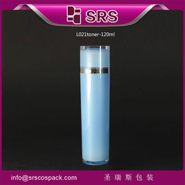 SRS hurtowy luksusowy pusty butelka akrylowa 120 ml plastikowa kwadratowa biała opakowanie na toner