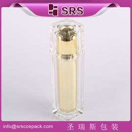 Shengruisi opakowanie L054-15ml 30ml 50ml 100ml luksusowa kwadratowa plastikowa pompa balsamów Butelka