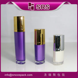 Shengruisi Custom Color Triangle 15ml 30ml 50ml Plastic Acrylic Lotion Opakowanie do pielęgnacji skóry