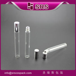 SRS pusty 15 ml szklany butelkowal do perfum z błyszczącą aluminiową czapką