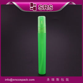 SRS hurtowy kolor naturalny Okrągły 10ml plastikowy perfumy mały pojemnik z pompą opryskiwacza