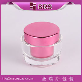 wytwarzanie srebrnych, luksusowych, akrylowych słoików 15 ml, 30 ml i 50 ml z pokrywą
