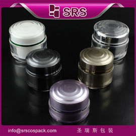 J024 15 ml 30 ml 50 ml kosmetyczny okrągły słoik z tworzyw sztucznych