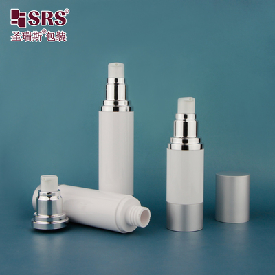 15 ml 30 ml 50 ml krem kosmetyczny luksusowy serum do ponownego napełnienia okrągły pusty butelka pompy bez powietrza