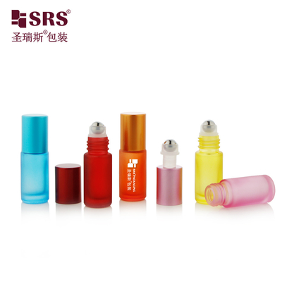 5 ml Puste Perfumy Kosmetyczne Oleje Esencjalne Masaż Mini Cute Glass Roll On Bottle