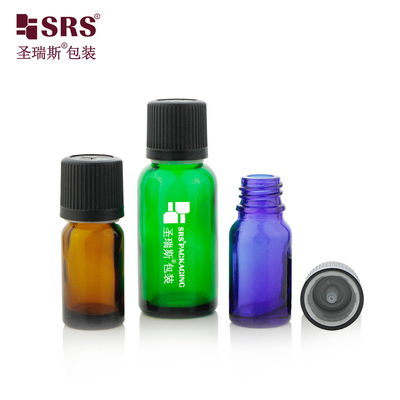 5ml 10ml 15ml 30ml 50ml 100ml 18/415 Puste butelki szklane z dziecięco odporną czapką