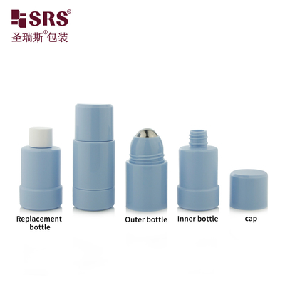 Puste opakowanie kosmetyczne Rolkowa kulka wymienna PP PCR 50 ml Roll On Flask