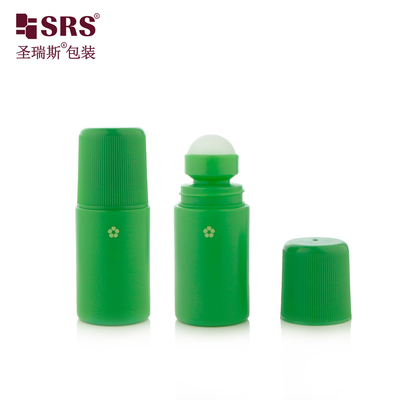 2 oz Puste PP Recykling Custom Solid Color Dome Cap Gel Plastic Deodorant Roll On Bottle