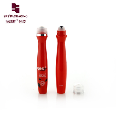 Wstrzyknięcie Dmuchanie Czerwony Kolor Solidny Pusty PETG Maszaż Plastic Roller Serum Bottle Eye