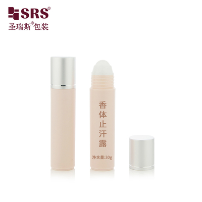Luxury Empty Elegant Wholesale Recykling Material Plastic Roll On Deodorant Flasks