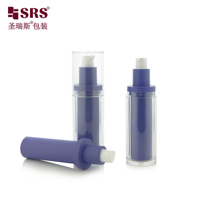 30 ml 1 oz Pustka butelka do wstrzykiwań PET z podwójnymi ścianami, wymienna bezpowietrzna butelka z pompą