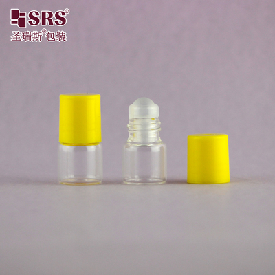 BLP-1ML Mini Travel Size Przejrzysty fiolki szklane butelka rolkowa do oleju eterycznego